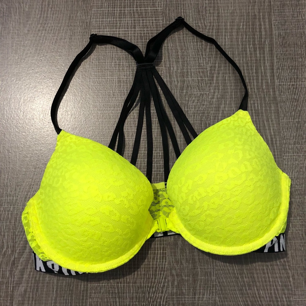 Victoria’s Secret PINK Neon Lemon Bra